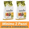 Exclusion MINIMO 2 CONFEZIONI - Exclution Mediterraneo Monoproteico Cane Adult Medium Breed Noble Grain Gusto Manzo Crocchette Sacco 12 kg