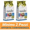 Exclusion MINIMO 2 CONFEZIONI - Exclution Mediterraneo Monoproteico Cane Adult Medium Breed Noble Grain Gusto Tonno Crocchette Sacco 12 kg