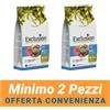 Exclusion MINIMO 2 CONFEZIONI - Exclution Mediterraneo Monoproteico Cane Adult Small Breed Noble Grain Gusto Tonno Crocchette Sacco 7 kg