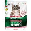 Morando Gatto Crocchette Tradizionali Gusto Suino Alimento Secco Completo per Gatto Adulto Formato 400 g