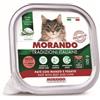 Morando Gatto Paté Tradizionale Gusto Manzo e Fegato Alimento Umido Completo per Gatto Formato 100 g