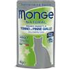 Monge Natural Superpremium Gatto Tonno Pinne Gialle del Pacifico Alimento Umido Completo Formato Busta 80 gr