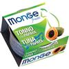 Monge Fruits Tonno con Papaya Gusto Papaya Alimento Umido Completo per Gatto Adulto Formato 80 g
