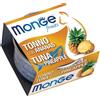 Monge Fruits Tonno con Ananas Gusto Ananas Alimento Umido Completo per Gatto Adulto Formato 80 g