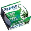 Monge Fruits Tonno con Aloe Gusto Aloe Alimento Umido Completo per Gatto Adulto Formato 80 g