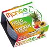 Monge Fruits Pollo con Frutta Gusto Frutta Alimento Umido Completo per Gatto Adulto Formato 80 g