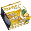 Monge Fruits Pollo con Ananas Gusto Pollo Paté Alimento Umido Complementare per Gatto Adulto Formato 80 g
