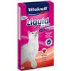 Vitakraft spa Vita kraft Cat Liquid Snack per Gatti al gusto Salmone Confezione da 6 pz x 15gr