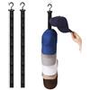 xyuayamz Porta Cappellini con Visiera, Porta Cappelli, Appendi Cappelli da Parete Vengono Forniti con 8 Clips di Stoccaggio, Portone Cappelli da Armadio per Riporre Cappelli da Baseball, 2 Pezzi