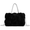 Jywmsc Borsa da Sera da Donna in Pelliccia Sintetica Borsa con Pochette Pelosa e Soffice, Eleganti Borse a Pieghe per Feste di Ballo di Fine Anno