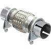 MOCNT Tubo Flessibile di Scarico per Auto con 2 Fascette 63mm X 100mm/200mm Tubo di Riparazione Giunto Flessibile Intrecciato Tubo Flessibile Scarico Marmitta Connettore