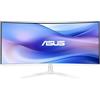 ASUS VU34WCIP-W Eye Care Monitor da 34 Pollici, WQHD (3440x1440), Curvatura 1500R, 100 Hz, Nano-Ion, Purificazione dell'Aria senza Filtro, Tecnologia Eye Care Plus, Altoparlanti Stereo, Bianco