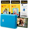 KODAK Step Stampante Foto - 75 Fogli - Mini Wireless - Zink 2x3" - Bluetooth - Blu, Stampante + 75 fogli