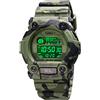 FeiWen Uomo e Donne Piccole Dimensioni Donna Outdoor Sportivi Orologio Impermeabili LED Elettronico Digitali Orologi da Polso Plastica Cassa e Gomma Banda (Piccola mimetica verde)