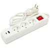 Velamp Multipresa 3 uscite + 2 USB. Cavo 1,5 m