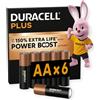 Duracell plus powerboost aa lr06 - pacco da 6