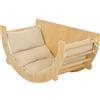 AIYAPLAY Arco Montessori 3in1 Età 18-48 Mesi Dondolo con Cuscino e Tavolino