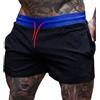 palglg Uomo 4" Insiam Esecuzione Running Fitness Allenamento Pantaloncini con Tasca con Cerniera Senza Fodera Nero L