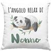 Vulfire Federa per Cuscino L'angolo del Relax di Nonno, Idea Regalo Originale per Festa dei Nonni, Compleanno, Natale, Arredamento Casa, Arredo Divano Letto - senza Imbottitura (40_x_40_cm, Nonno)