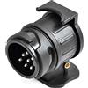 AGRISHOP Adattatore Rimorchio 7 Poli a13 Poli 12v,Adattatore Gancio Traino 13 a 7 Pin Adattatore Presa Convertitore Elettrico Connettore