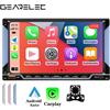 gearelec Android 12 2 Din Carplay Autoradio universale 7 Autoradio con lettore multimediale Android Auto GPS WiFi RDS per VW - 1-32G