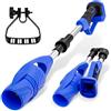 HANSILK soffiatore di foglie wireless pieghevole e leggero(senza batteria), velocità 63 m/s flusso 600 CFM compatibile batteria 18V soffiatore compatto per prato/patio/selciato/garage Blu