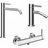 Parama Set miscelatori: lavabo alto bidet senza scarico ed esterno doccia cromato | Bette