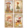 Carta di riso Whispering Woods 4 cards Stamperia