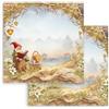 Carta Scrap Whispering Woods gnomo Stamperia