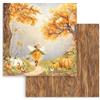 Carta Scrap Whispering Woods fatina e zucche Stamperia