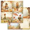 Carta Scrap Whispering Woods 4 cards Stamperia