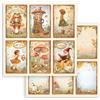 Carta Scrap Whispering Woods 6 cards Stamperia