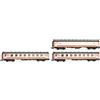 Arnold HN4454 RENFE, Set di 3 unità da 5000 carrozze, Carrozza Manso più 2 carrozze di reparto, con vestiboli in Gomma UIC, livrea Regionales, EP V Carrozze passeggeri
