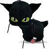 Miraculous Ladybug Plagg - Cuscino in peluche da 40 cm, extra morbido, per bambini, con una grande tasca segreta con cerniera sul retro (Wyncor)