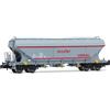 ARNOLD HN6709 FS, carro tramoggia tipo Uagpps, livrea Monfer, grigio con strisce rosse, nuove iscrizioni, ep. VI Carri merci
