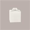LUCGEL Scatola Quadrello Porta Panettone Alto e Pandoro in Carta Fibra Bianco 21x21x22 cm 10 Pz