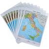 CWR Cartina geografica Italia fisica e politica, formato A4, confezione da 10