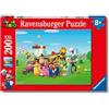 Ravensburger - Puzzle XXL Super Mario | Puzzle 8 Anni In Su | Puzzle Bambini Da 200 Pezzi In Regalo | Regalo Bambino 8 Anni 49 X 36 Cm | Puzzles Ravensburger