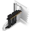 NZXT Kit di montaggio verticale per GPU - AB-RH175-W1-175 mm Cavo riser PCIe 4.0x16 - Supporto GPU - Staffa in acciaio robusto - Bianco