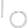 Fossil Women's Brass or sterling silver with hoop closure Earrings