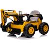 TECNOBIKE SHOP Trattore Escavatore Elettrico Braccio Meccanico Per Bambini 12V - Radiocomando