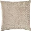 Lush Decor Federa decorativa per cuscino in velluto, 50,8 cm di larghezza x 50,8 cm di lunghezza, color tortora, federa quadrata per cuscino per letto, divano o sedia