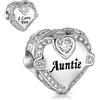 NINGAN Charm Ciondolo per Bracciali Pandora Argento 925 Abalorio Bead Charm da donna