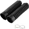 Ejoyous 1 Paio di Soffietti per Moto, Forcella per Moto a Soffietto Copri Forcella in Gomma Protezione Forcella a Soffietto Copri Forcella Ammortizzatori Ghette Copertura per CQR ATV Dirt Bike 205 X 42(Nero)