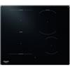 Hotpoint Ariston Piano Cottura Induzione 4 Fuochi Larghezza 59 cm in Vetroceramica colore Nero - HTX6014DNF