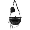 Steve Madden Covertible Belt Bag Crossbody, Maxima-Marsupio Convertibile a Tracolla Donna, Nero, Taglia Unica