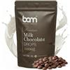 BAM Gocce di Cioccolato al Latte 35.1% - Gocce Cioccolato per Dolci, Biscotti, Panettone e Pasticceria - Chocolate Chips di Qualità - 1kg