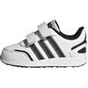 adidas VS Switch 3 Lifestyle Running Hook And Loop Strap Shoes, Scarpe da Corsa Unisex-Bimbi 0-24, Cloud White/Core Black/Core Black, 26 1/2 EU