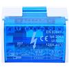 Greensen Morsettiere, Scatola di Giunzione a 2 Livelli Scatola di Distribuzione Terminali 207 125A 500V 2 Ingressi 12 Uscite Terminali su Guida Din Custodia con Coperchio Trasparente