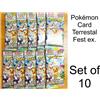 Gioco di Carte Pokemon - High Class Pack Terastal Festival ex sv8a 10 Pack Gi...